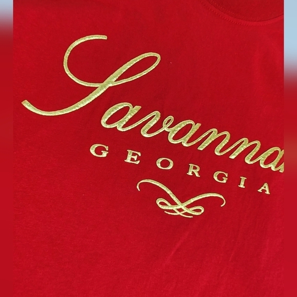 Savannah Georgia Made In USA Cotton Tee. Size Medium. - Picture 2 of 9